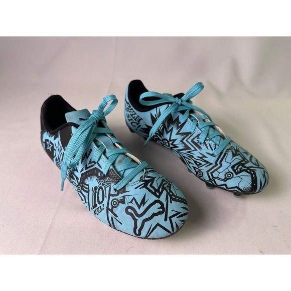 Puma Tacto II CP FG AG Soccer Cleats Blue Black Christian Pulisic Kids Size 3 - Picture 13 of 16